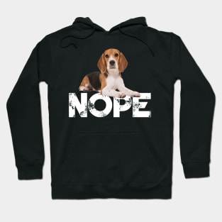 Nope Lazy Beagles Dog Lover Hoodie